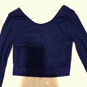 Workout Navy blue crop top from VS